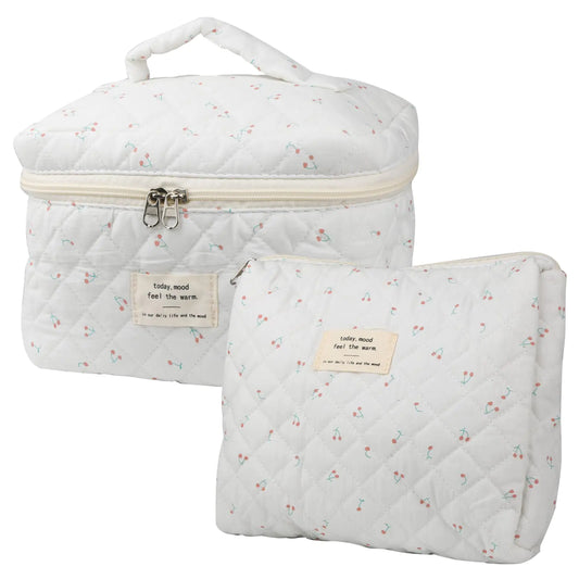 2PCS Cherry Makeup Bag